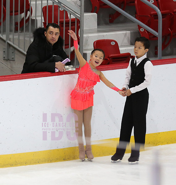 Hilda Qin & George Qin (with coach Igor Lukanin) 